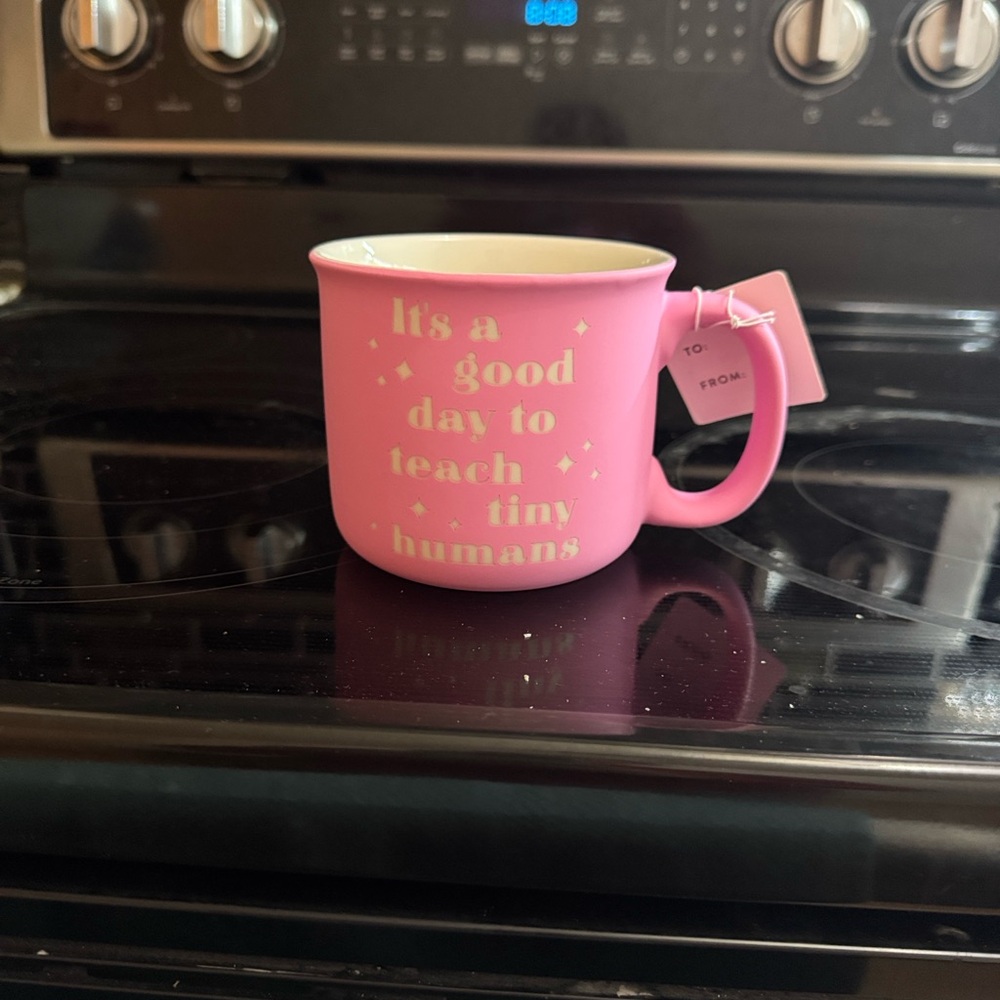 Inspirational Pink Mug for Teachers